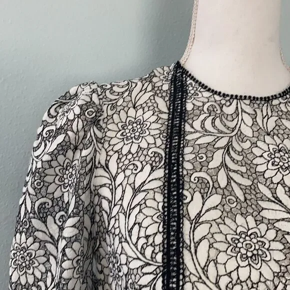 NWT Anthropologie Monique Lhuillier Lace Dress 6P - Picture 9 of 16